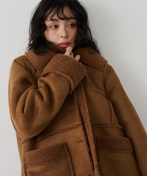 ケルト＆コブラ ムートンコート S ルードギャラリー ウルフズヘッドTHERE ケルト&コブラ ブラウンムートンレザーコート サイズS 美品 - メルカリ