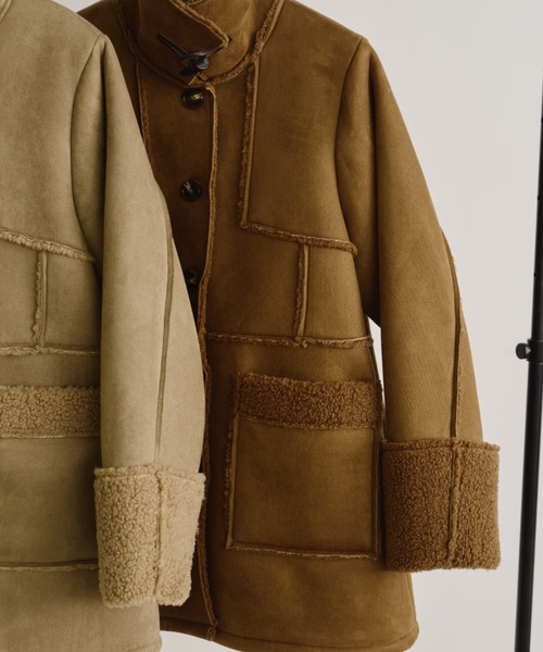 期間限定お値下げ‼️mimi &roger ムートンコート sankyo shokai（三京商会） ムートン コート レディース ミドル丈