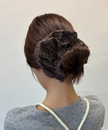 FUULLY STUDIO（フーリィーステューディオ）の「ミニチェックボリュームシュシュ（シュシュ）」