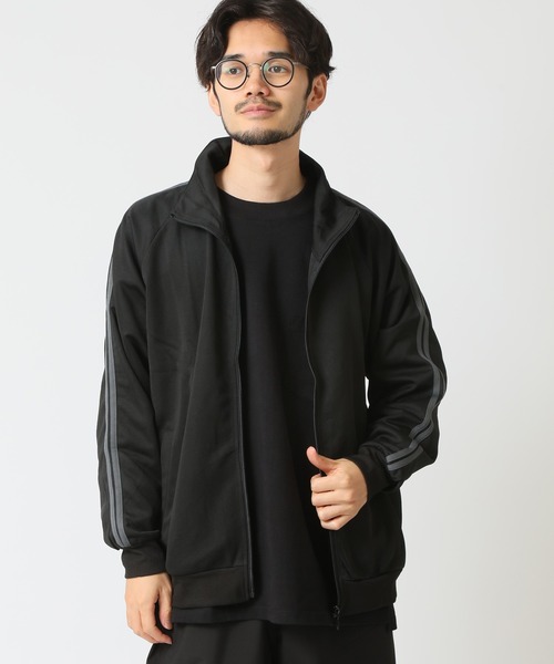 セール】袖2本ライン入り ハイネックトラックジャケット