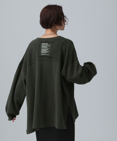 LEPSIM 【みわたら企画】裏毛配色プルオーバー LEPSIM トレーナー スウェット ショートロゴ裏毛プルオーバー