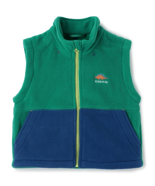 kladskap（クレードスコープ）の「恐竜切替3wayフリースパーカ（ブルゾン・キッズ・グリーン/ネイビー・90cm/100cm/110cm/120cm/130cm）」の4枚目の写真