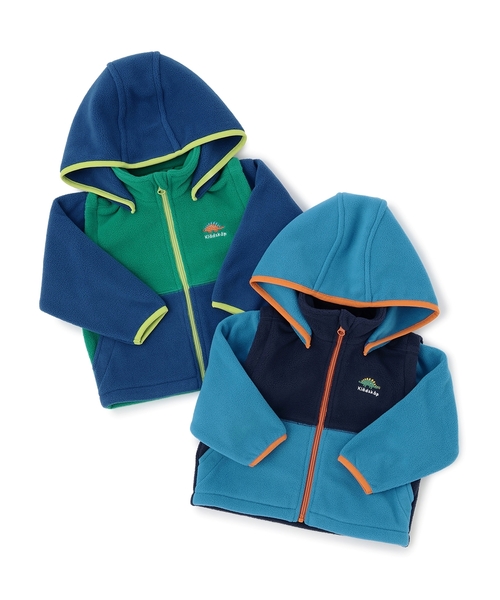 kladskap（クレードスコープ）の「恐竜切替3wayフリースパーカ（ブルゾン・キッズ・グリーン/ネイビー・90cm/100cm/110cm/120cm/130cm）」の12枚目の写真