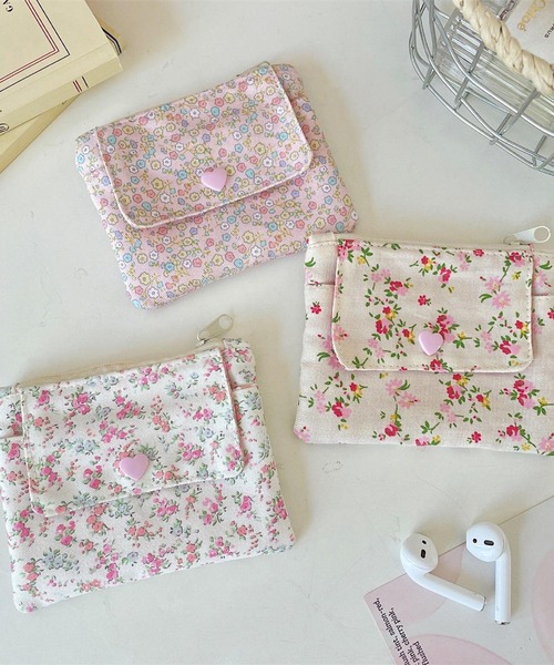 VIBGYOR(ヴィブジョー)の「Mignonjour/フラワーミニポーチ M2832(ポーチ・レディース・その他1/その他2/ホワイト/ピンク/ブルー・FREE)」の6枚目の写真