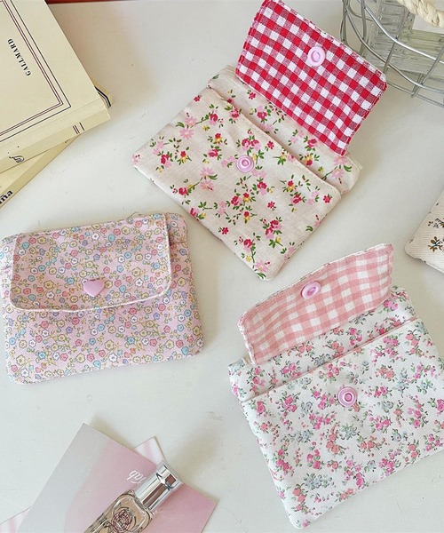 VIBGYOR(ヴィブジョー)の「Mignonjour/フラワーミニポーチ M2832(ポーチ・レディース・その他1/その他2/ホワイト/ピンク/ブルー・FREE)」の7枚目の写真