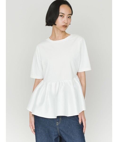 MIDIUMISOLID for Ladies ウーブン スイッチング 2way ペプラム（T