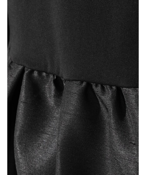 MIDIUMISOLID(ミディウミソリッド)の「MIDIUMISOLID for Ladies ウーブン スイッチング 2way ペプラム(Tシャツ/カットソー・レディース・ブラック/オフホワイト/ライトグレー・FREE)」の8枚目の写真
