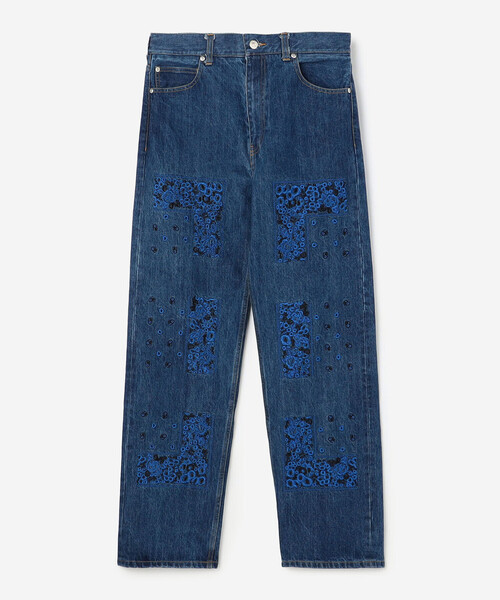 NOMARHYTHM TEXTILE | バンダナ刺繍 デニムパンツ WOMEN（デニムパンツ