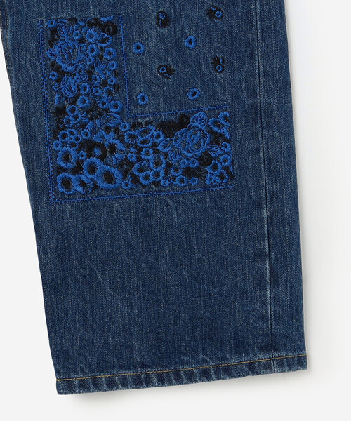 NOMARHYTHM TEXTILE | バンダナ刺繍 デニムパンツ WOMEN（デニムパンツ