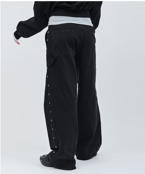 atmos pink(アトモスピンク)の「atmos pink Studs Denim Pants / アトモス ピンク スタッズ デニム パンツ(その他パンツ・レディース・ブルー/ブラック・S/M)」の9枚目の写真