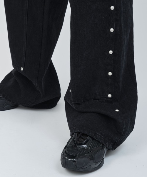 atmos pink(アトモスピンク)の「atmos pink Studs Denim Pants / アトモス ピンク スタッズ デニム パンツ(その他パンツ・レディース・ブルー/ブラック・S/M)」の6枚目の写真