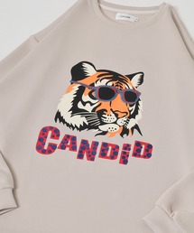 ATELANE（アテレーン）の「ATELANE アソートデザイン刺繍クルーネック/ダンボール/フラワー/トラ（スウェット）」