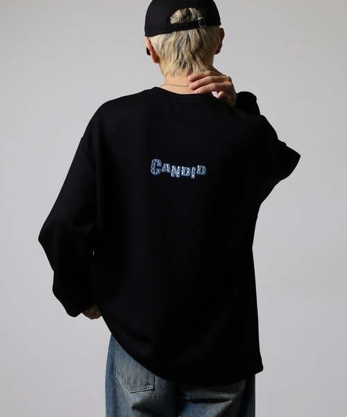 ATELANE(アテレーン)の「ATELANE アソートデザイン刺繍クルーネック/ダンボール/フラワー/トラ(スウェット・メンズ・グレー/ブラック/チャコール/オフホワイト・XL/M/L)」の7枚目の写真
