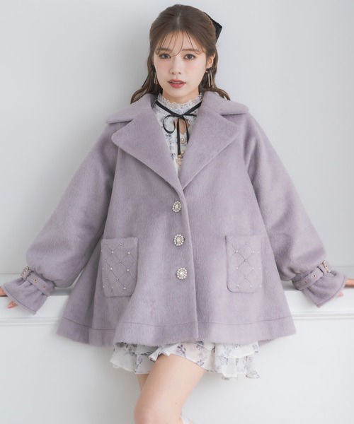 couture BY ROJITA(クチュールバイロジータ)の「キルティングポケットコート(その他アウター・レディース・アイボリー/ブラック/パープル/その他・FREE)」の15枚目の写真