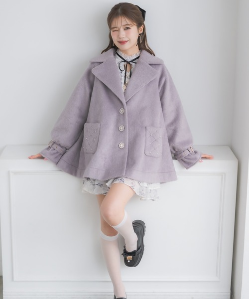 couture BY ROJITA(クチュールバイロジータ)の「キルティングポケットコート(その他アウター・レディース・アイボリー/ブラック/パープル/その他・FREE)」の18枚目の写真
