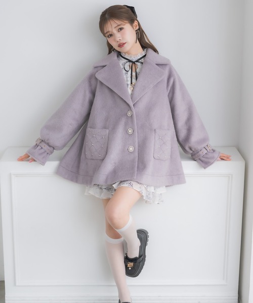 couture BY ROJITA(クチュールバイロジータ)の「キルティングポケットコート(その他アウター・レディース・アイボリー/ブラック/パープル/その他・FREE)」の19枚目の写真
