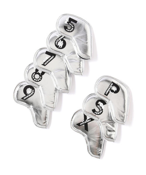 Jack Bunny!!（ジャックバニー）の「【Jack Bunny!!】アイアン用ヘッドカバー (8個セット) (UNISEX)（ゴルフグッズ・レディース・ブルー/シルバー/ネイビー・FREE）」の3枚目の写真