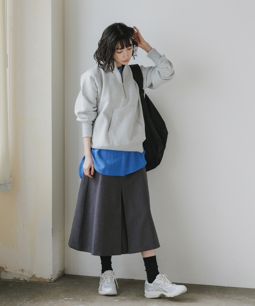 AO2(アオズ)の「Velvet Belted Pleated Skirt / ベロアベルト プリーツスカート(スカート・レディース・ブラウン/グレー・FREE)」の19枚目の写真