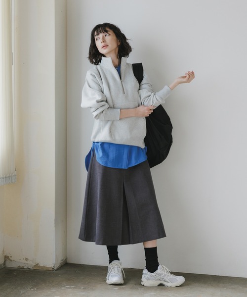 AO2(アオズ)の「Velvet Belted Pleated Skirt / ベロアベルト プリーツスカート(スカート・レディース・ブラウン/グレー・FREE)」の20枚目の写真