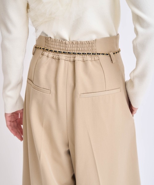 NOELA(ノエラ)の「チェーンベルト付きワイドパンツ(その他パンツ・レディース・ベージュ/ブラック・S/M)」の18枚目の写真