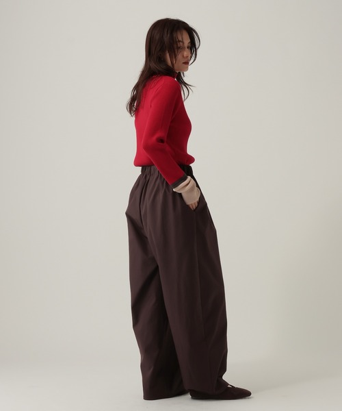 Elura(エルーラ)の「ギャザーコクーンパンツ/611689(その他パンツ・レディース・ブラック/ダークブラウン/ホワイト・LARGE/MEDIUM)」の15枚目の写真