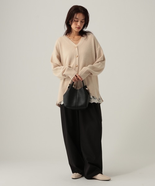 Elura(エルーラ)の「ギャザーコクーンパンツ/611689(その他パンツ・レディース・ブラック/ダークブラウン/ホワイト・LARGE/MEDIUM)」の11枚目の写真