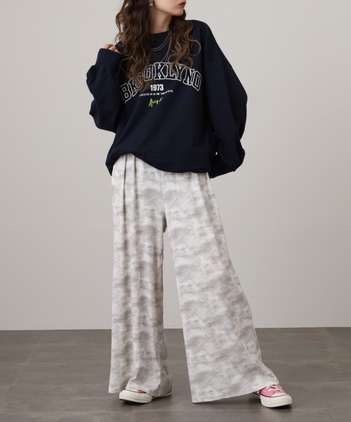 Brownie（ブラウニー）の「ぼかし柄テレコイージーパンツ（その他パンツ・レディース・オフホワイト・FREE）」の13枚目の写真