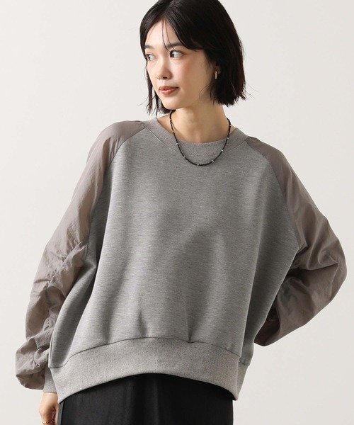 Gready Brilliant(グレディブリリアン)の「ワッシャーラグランカットソー(Tシャツ/カットソー・レディース・トップグレー/ブラック・38)」の1枚目の写真