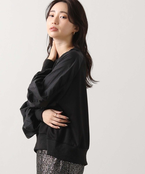 Gready Brilliant(グレディブリリアン)の「ワッシャーラグランカットソー(Tシャツ/カットソー・レディース・トップグレー/ブラック・38)」の11枚目の写真