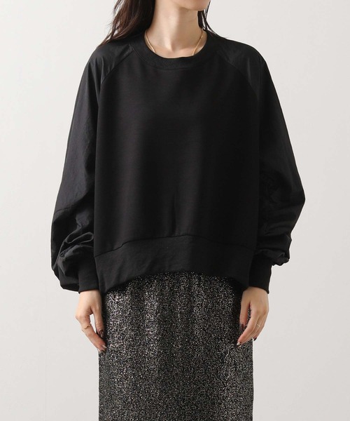 Gready Brilliant(グレディブリリアン)の「ワッシャーラグランカットソー(Tシャツ/カットソー・レディース・トップグレー/ブラック・38)」の3枚目の写真