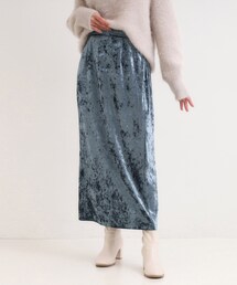 Cutie Blonde | ベロア調ナロースカート(スカート)