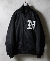 NUMBER (N)INE(io[iC)NYLON PRINTED STADIUM JACKET / iC vg X^W(X^W)