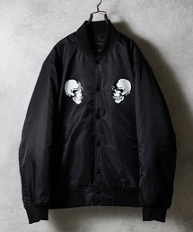 NUMBER (N)INE(io[iC)NYLON PRINTED STADIUM JACKET / iC vg X^W(X^W)