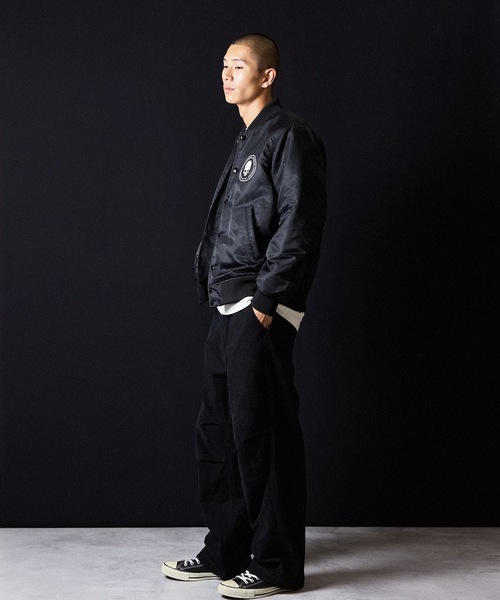 NYLON PRINTED STADIUM JACKET / ナイロン プリント スタジャン