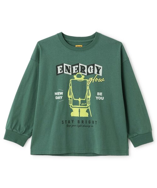 minimal(ミニマル)の「【コブマスター】アソートロゴプリントロンT(Tシャツ/カットソー・キッズ・ブルーグレー/モスグリーン/ブラック/オフホワイト・120cm/140cm/100cm/110cm/130cm)」の4枚目の写真