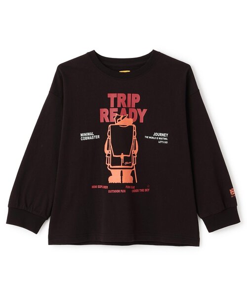 minimal(ミニマル)の「【コブマスター】アソートロゴプリントロンT(Tシャツ/カットソー・キッズ・ブルーグレー/モスグリーン/ブラック/オフホワイト・120cm/140cm/100cm/110cm/130cm)」の3枚目の写真