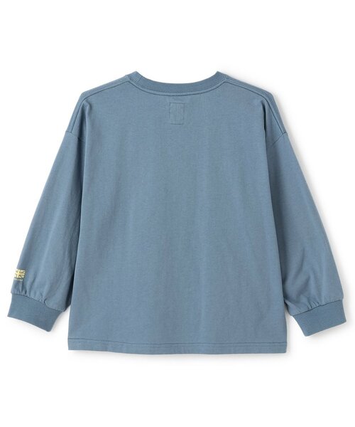 minimal(ミニマル)の「【コブマスター】アソートロゴプリントロンT(Tシャツ/カットソー・キッズ・ブルーグレー/モスグリーン/ブラック/オフホワイト・120cm/140cm/100cm/110cm/130cm)」の5枚目の写真