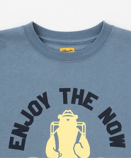 minimal(ミニマル)の「【コブマスター】アソートロゴプリントロンT(Tシャツ/カットソー・キッズ・ブルーグレー/モスグリーン/ブラック/オフホワイト・120cm/140cm/100cm/110cm/130cm)」の6枚目の写真