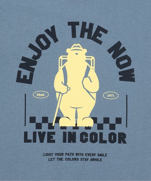 minimal(ミニマル)の「【コブマスター】アソートロゴプリントロンT(Tシャツ/カットソー・キッズ・ブルーグレー/モスグリーン/ブラック/オフホワイト・120cm/140cm/100cm/110cm/130cm)」の7枚目の写真