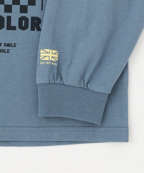 minimal(ミニマル)の「【コブマスター】アソートロゴプリントロンT(Tシャツ/カットソー・キッズ・ブルーグレー/モスグリーン/ブラック/オフホワイト・120cm/140cm/100cm/110cm/130cm)」の8枚目の写真