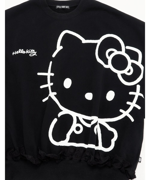 Little sunny bite（リトルサニーバイト）の「■Little sunny bite■hello kitty x little sunny bite sweat top（スウェット・レディース・ホワイト/ブラック/ピンク・MEDIUM）」の15枚目の写真