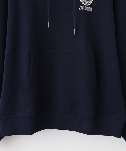 GUESS JEANS(ゲスジーンズ)の「GUESS JEANS GJ HOOD OS PRINTED LOGO SWEAT ゲス プリントロゴ プルオーバーパーカー フーディー(パーカー・メンズ・ネイビー/ホワイト・XL/L/M)」の8枚目の写真