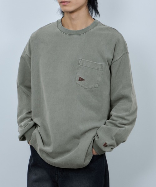 NAVY(ネイビー)の「【NAVY / ネイビー】 リラックスヘビーウェイトロングTシャツ(Tシャツ/カットソー・メンズ・ライトパープル/スミクロ/ブラウン/グレー・M/XL/L)」の1枚目の写真