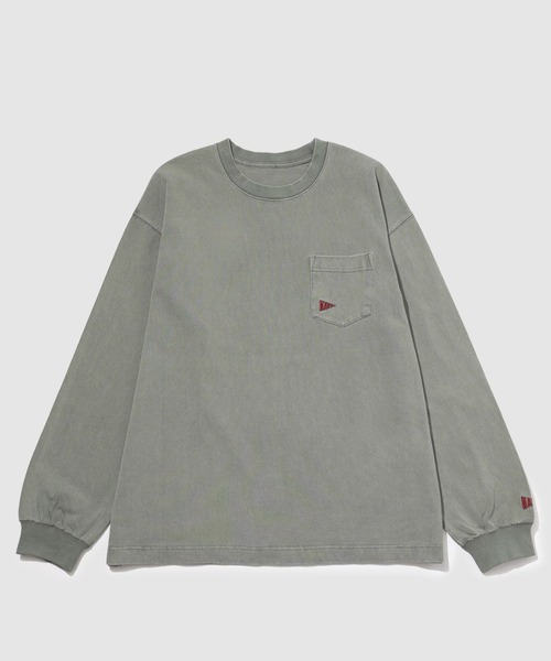 NAVY(ネイビー)の「【NAVY / ネイビー】 リラックスヘビーウェイトロングTシャツ(Tシャツ/カットソー・メンズ・ライトパープル/スミクロ/ブラウン/グレー・M/XL/L)」の10枚目の写真