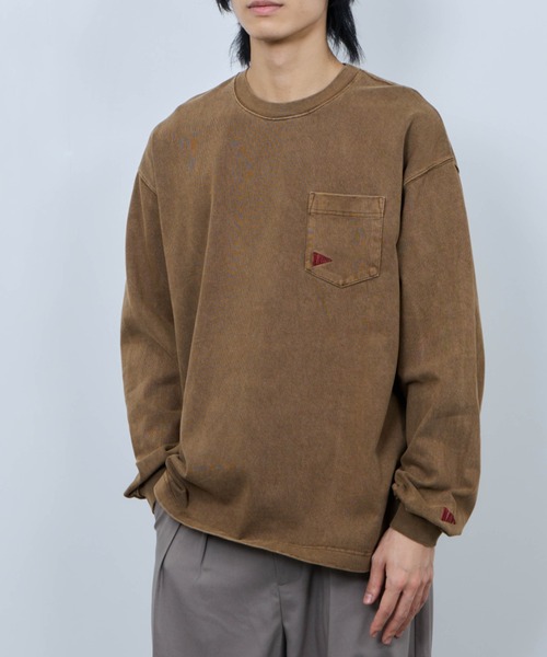 NAVY(ネイビー)の「【NAVY / ネイビー】 リラックスヘビーウェイトロングTシャツ(Tシャツ/カットソー・メンズ・ライトパープル/スミクロ/ブラウン/グレー・M/XL/L)」の20枚目の写真