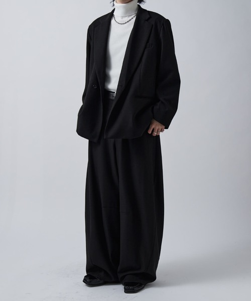 Lui's（ルイス）の「ウォームセミシングルジャケット（テーラードジャケット・メンズ・ブラック/ネイビー・M/S）」の10枚目の写真