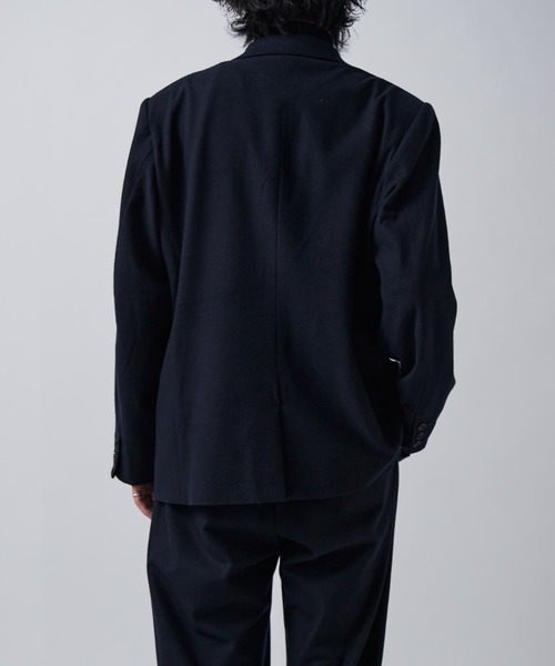 Lui's（ルイス）の「ウォームセミシングルジャケット（テーラードジャケット・メンズ・ブラック/ネイビー・M/S）」の21枚目の写真