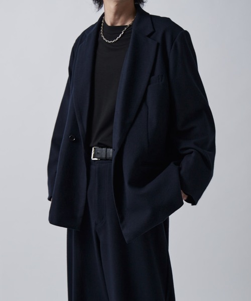 Lui's（ルイス）の「ウォームセミシングルジャケット（テーラードジャケット・メンズ・ブラック/ネイビー・M/S）」の19枚目の写真