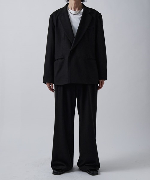 Lui's（ルイス）の「ウォームセミシングルジャケット（テーラードジャケット・メンズ・ブラック/ネイビー・M/S）」の15枚目の写真