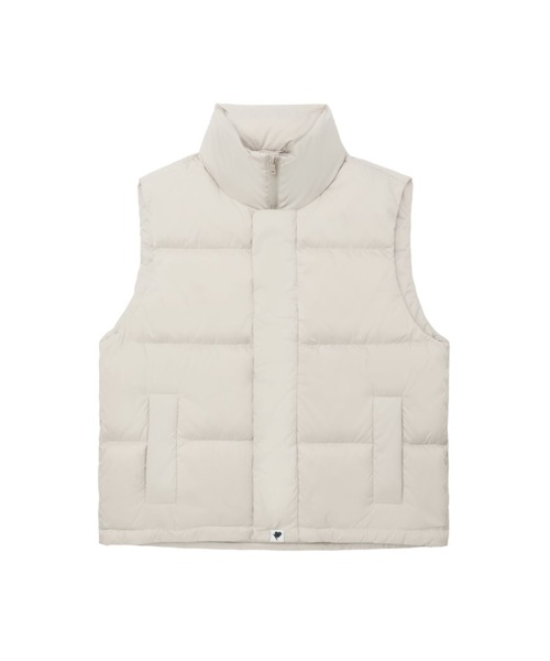 A BATHING APE(アベイシングエイプ)の「VEST DOWN JACKET(ダウンベスト・レディース・ブラウン/ベージュ・SMALL/X-SMALL)」の1枚目の写真